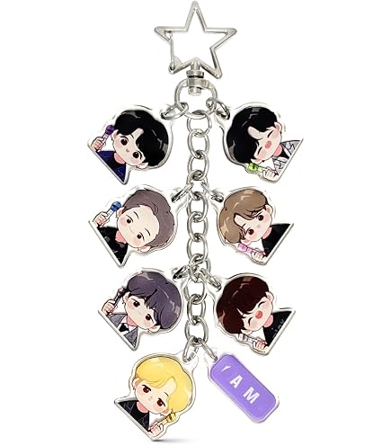 BTS TinyTan Dynamite Acrylic Strap Keyring Key Chain Accesssories